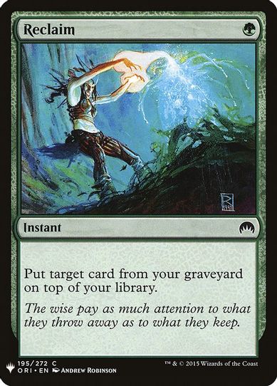 Reclaim (195) [Mystery Booster Cards]