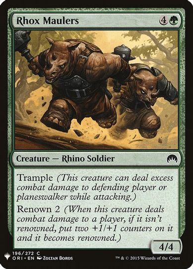 Rhox Maulers (196) [Mystery Booster Cards]