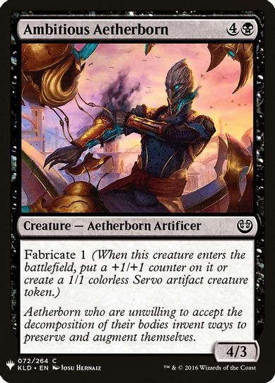 Ambitious Aetherborn (72) [Mystery Booster Cards]