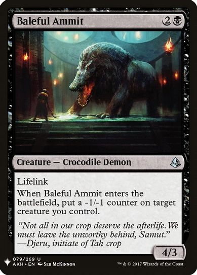 Baleful Ammit (79) [Mystery Booster Cards]