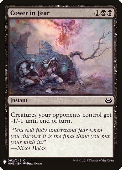 Cower in Fear (62) [Mystery Booster Cards]