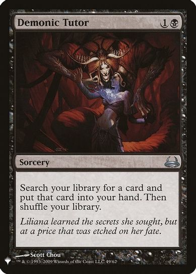 Demonic Tutor (DVD) (49) [Mystery Booster Cards]