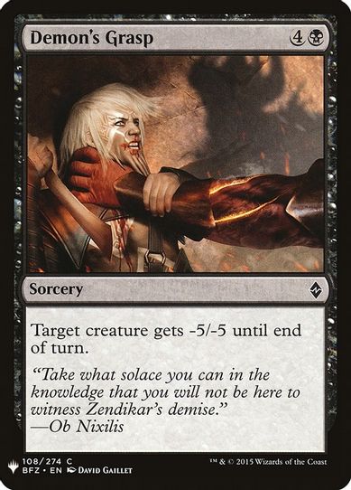 Demon's Grasp (108) [Mystery Booster Cards]