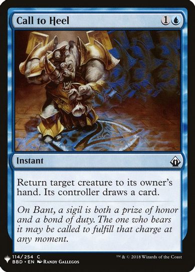 Call to Heel (114) [Mystery Booster Cards]