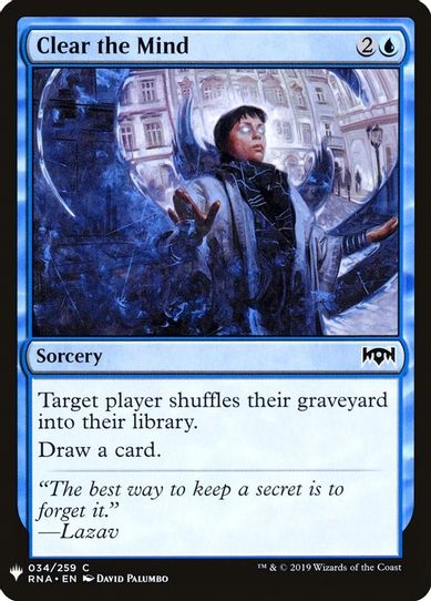 Clear the Mind (34) [Mystery Booster Cards]