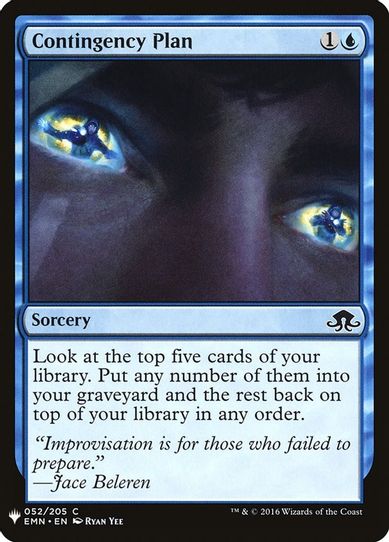 Contingency Plan (52) [Mystery Booster Cards]