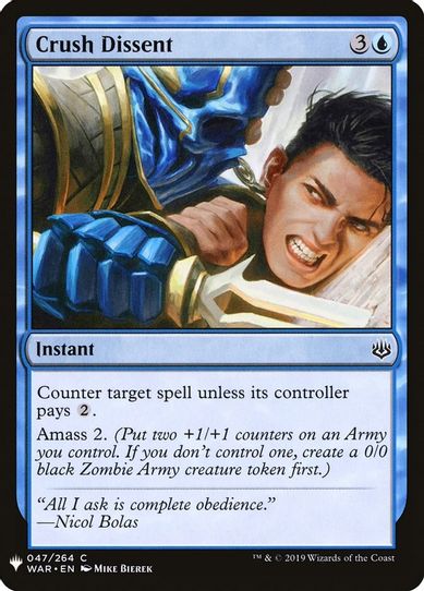 Crush Dissent (47) [Mystery Booster Cards]