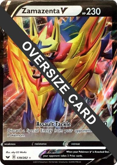 Zamazenta V 139/202 (Sword and Shield Promo) (139/202) [First Partner Pack Jumbo Cards]