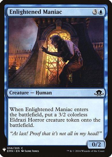 Enlightened Maniac (58) [Mystery Booster Cards]