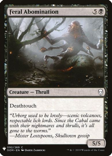 Feral Abomination (92) [Mystery Booster Cards]