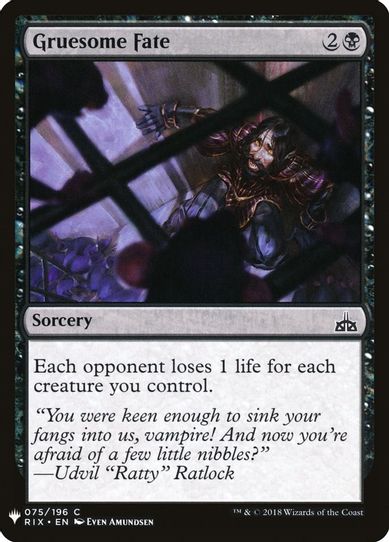 Gruesome Fate (75) [Mystery Booster Cards]