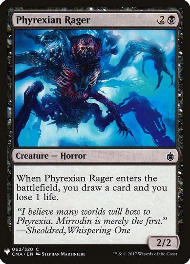 Phyrexian Rager (62) [Mystery Booster Cards]