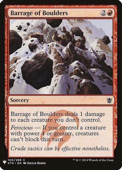Barrage of Boulders (100) [Mystery Booster Cards]