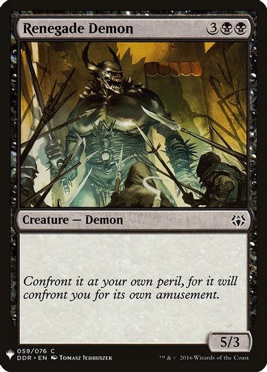 Renegade Demon (59) [Mystery Booster Cards]