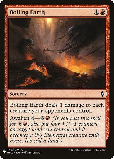 Boiling Earth (142) [Mystery Booster Cards]