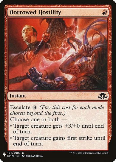 Borrowed Hostility (121) [Mystery Booster Cards]