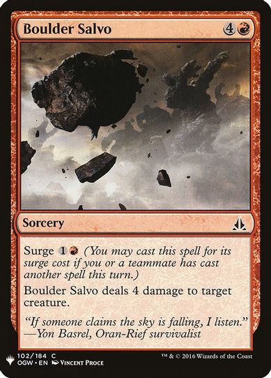 Boulder Salvo (102) [Mystery Booster Cards]