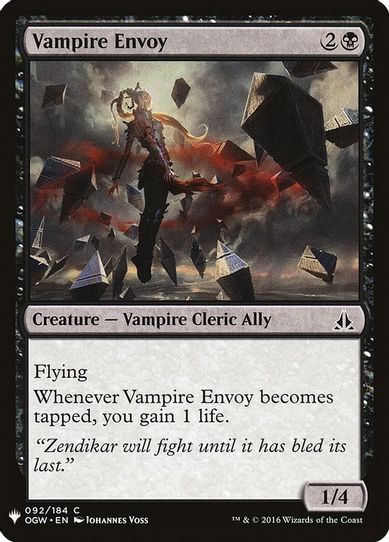 Vampire Envoy (92) [Mystery Booster Cards]