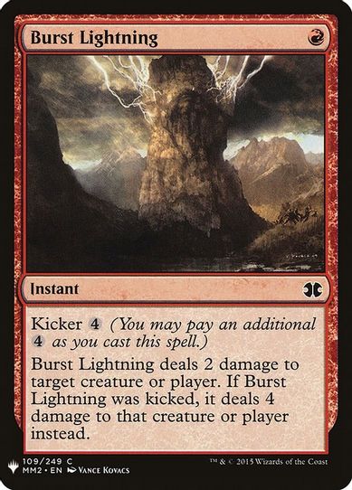 Burst Lightning (MM) (109) [Mystery Booster Cards]