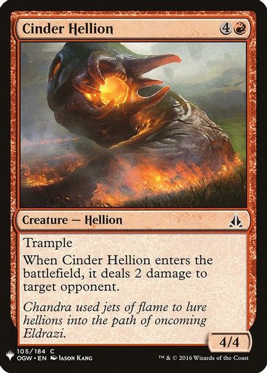 Cinder Hellion (105) [Mystery Booster Cards]