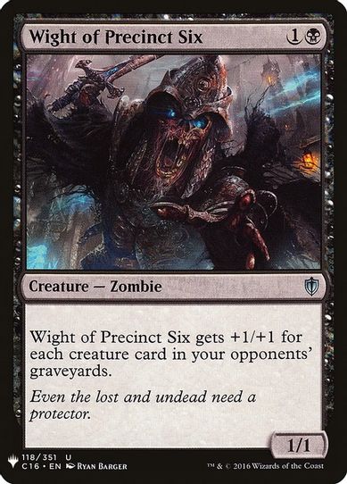 Wight of Precinct Six (118) [Mystery Booster Cards]