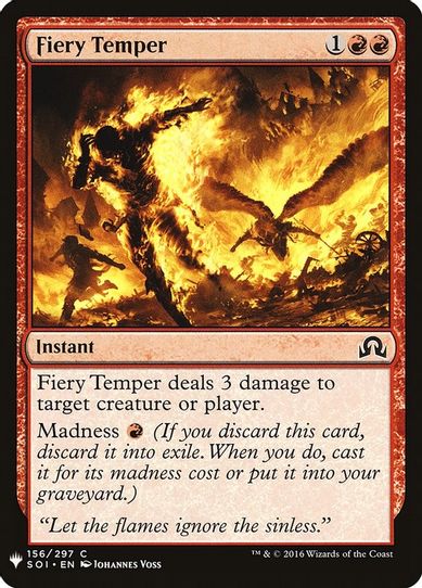 Fiery Temper (156) [Mystery Booster Cards]