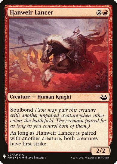 Hanweir Lancer (97) [Mystery Booster Cards]