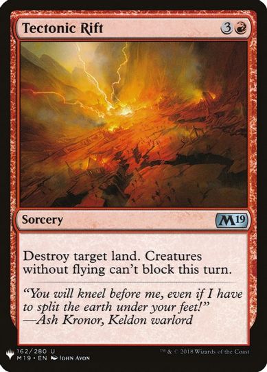 Tectonic Rift (162) [Mystery Booster Cards]