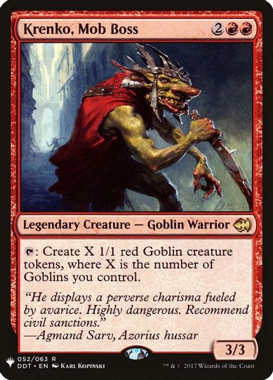 Krenko, Mob Boss (52) [Mystery Booster Cards]