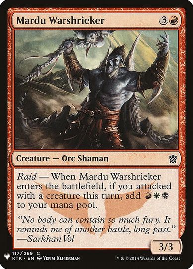 Mardu Warshrieker (117) [Mystery Booster Cards]