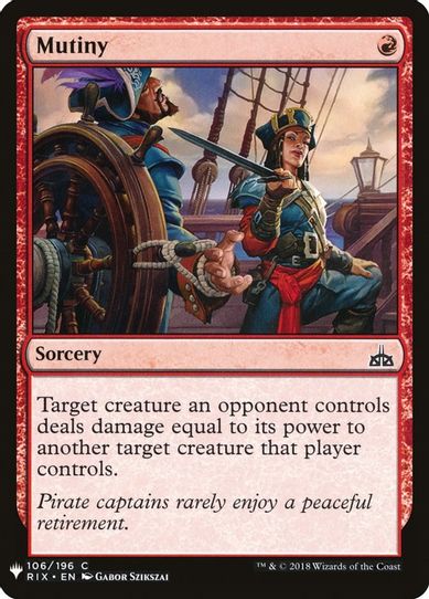 Mutiny (106) [Mystery Booster Cards]
