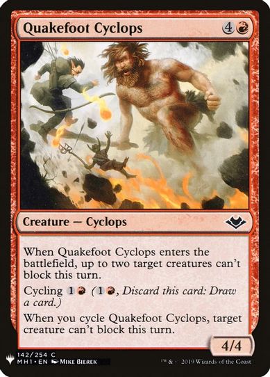 Quakefoot Cyclops (142) [Mystery Booster Cards]