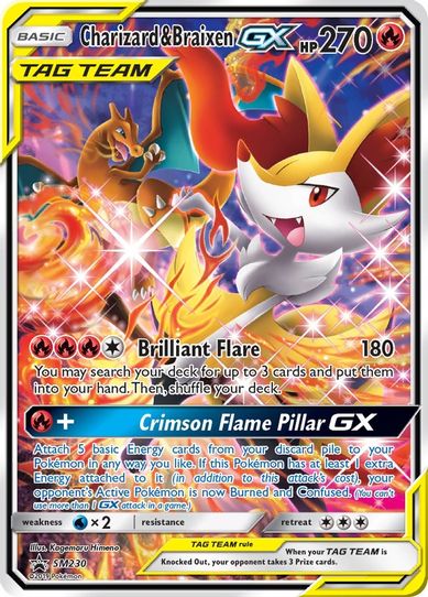 Charizard & Braixen GX - SM (SM230) [SM Promos]