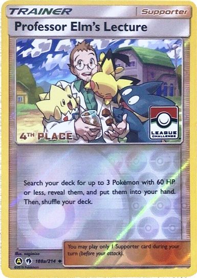 Professor Elm's Lecture 188a/214 (League Promo) [4th Place] [League & Championship Cards]