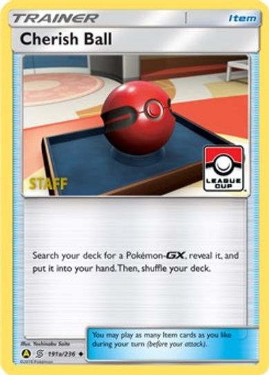 Cherish Ball 191a/236 (League Promo) [Staff] [League & Championship Cards]