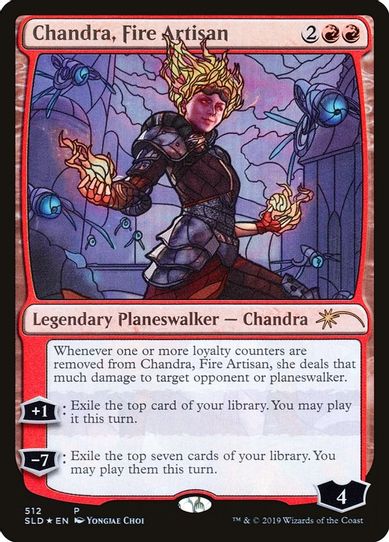Chandra, Fire Artisan (Stained Glass) (512) [Secret Lair Drop Series]