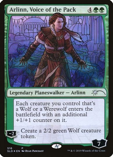 Arlinn, Voice of the Pack (Stained Glass) (516) [Secret Lair Drop Series]