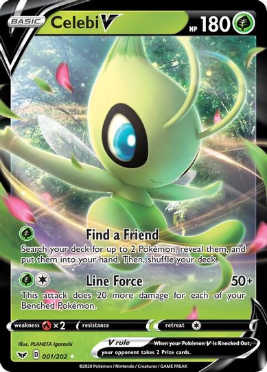 Celebi V (001/202) [Sword & Shield Base Set]