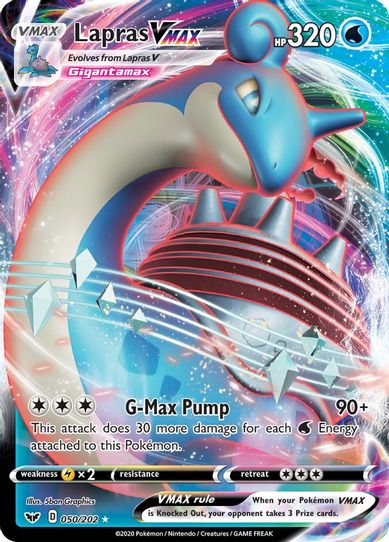 Lapras VMAX (050/202) [Sword & Shield Base Set]