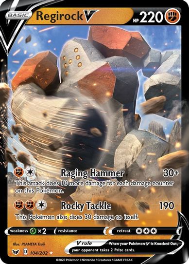 Regirock V (104/202) [Sword & Shield Base Set]