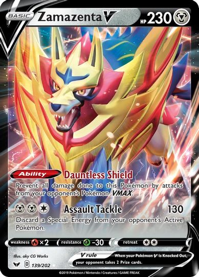 Zamazenta V (139/202) [Sword & Shield Base Set]
