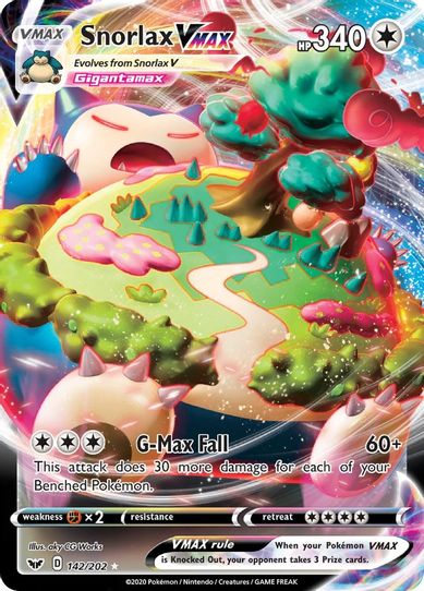 Snorlax VMAX (142/202) [Sword & Shield Base Set]