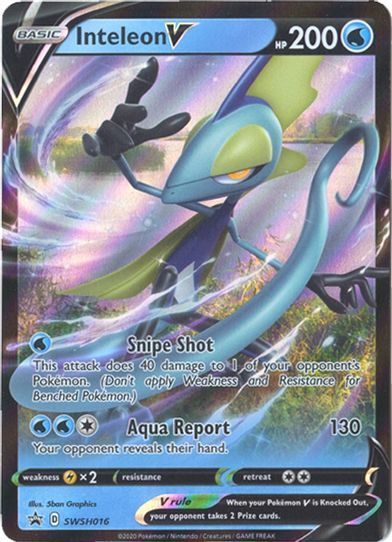 Inteleon V SWSH016 (SWSH016) [SWSH: Sword & Shield Promo Cards]