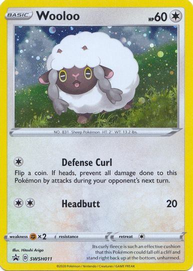 Wooloo SWSH011 (SWSH011) [SWSH: Sword & Shield Promo Cards]