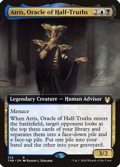 Atris, Oracle of Half-Truths (Extended Art) (333) [Theros Beyond Death]
