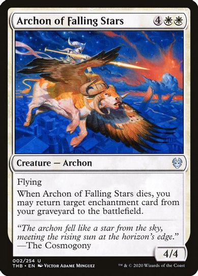 Archon of Falling Stars (2) [Theros Beyond Death]