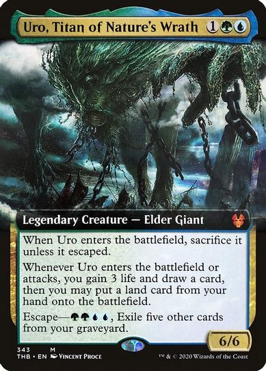 Uro, Titan of Nature's Wrath (Extended Art) (343) [Theros Beyond Death]