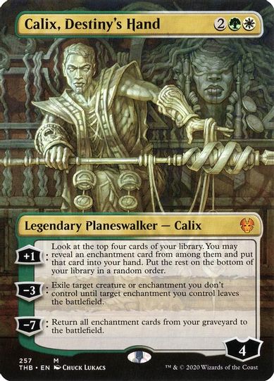 Calix, Destiny's Hand (Borderless) (257) [Theros Beyond Death]