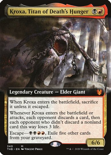 Kroxa, Titan of Death's Hunger (Extended Art) (340) [Theros Beyond Death]
