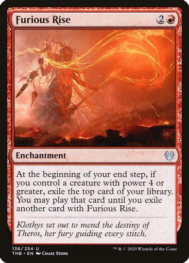 Furious Rise (136) [Theros Beyond Death]